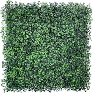 20 in. x 20 in. Artificial Boxwood Hedge Panels Weather Proof Greenery Backdrop Wall Grall Wall Panels Green Topiary