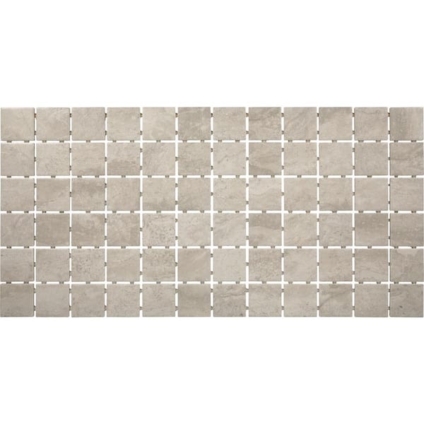Daltile Severino Cenere Fog Matte 12 in. x 12 in. Glazed Ceramic Octagon and Dot Mosaic Tile (10 sq. ft./Case)