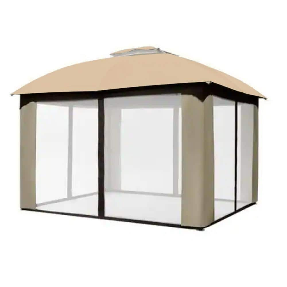 Garden Winds RipLock 350 Beige Replacement Canopy For Shiloh Glen 10x12 ...