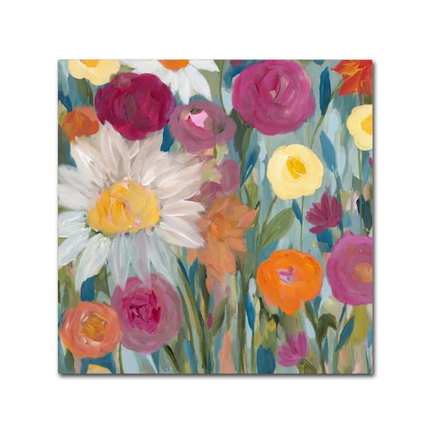 Trademark Fine Art 18 in. x 18 in. "Earth at Daybreak" by Carrie Schmitt Printed Canvas Wall Art