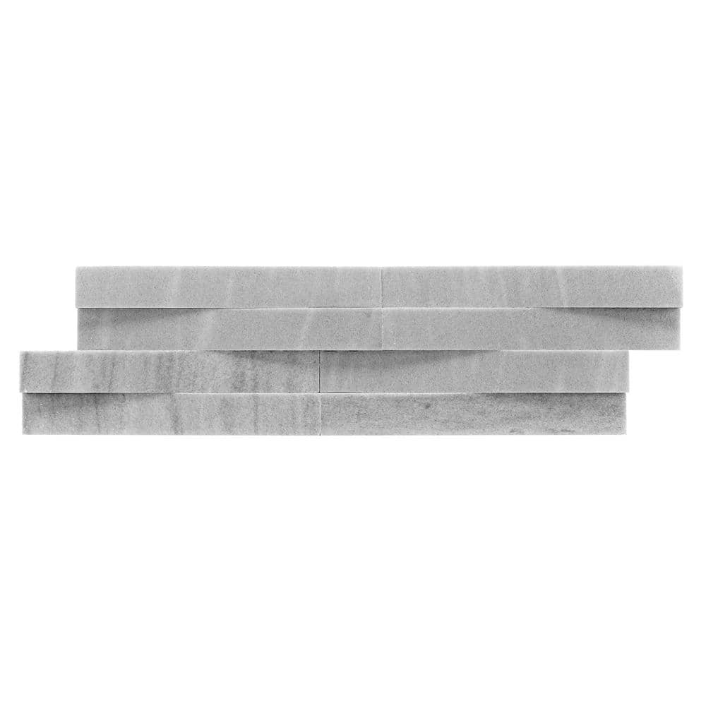 Lunar Gray 6x22 Honed Marble Wall Tile