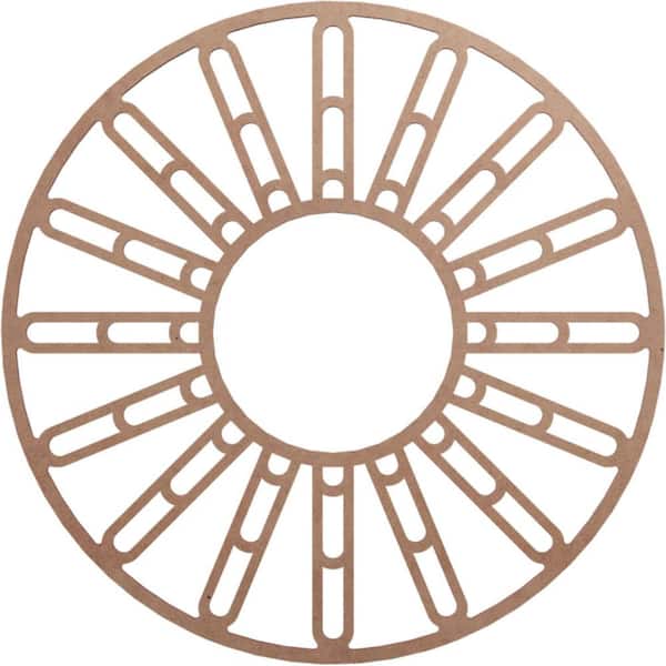 Ekena Millwork 24 in. x 8.375 in. x 0.375 in. Wood Medallion Moulding