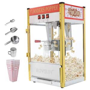 850-Watt 8 oz. Red Countertop Popcorn Machine