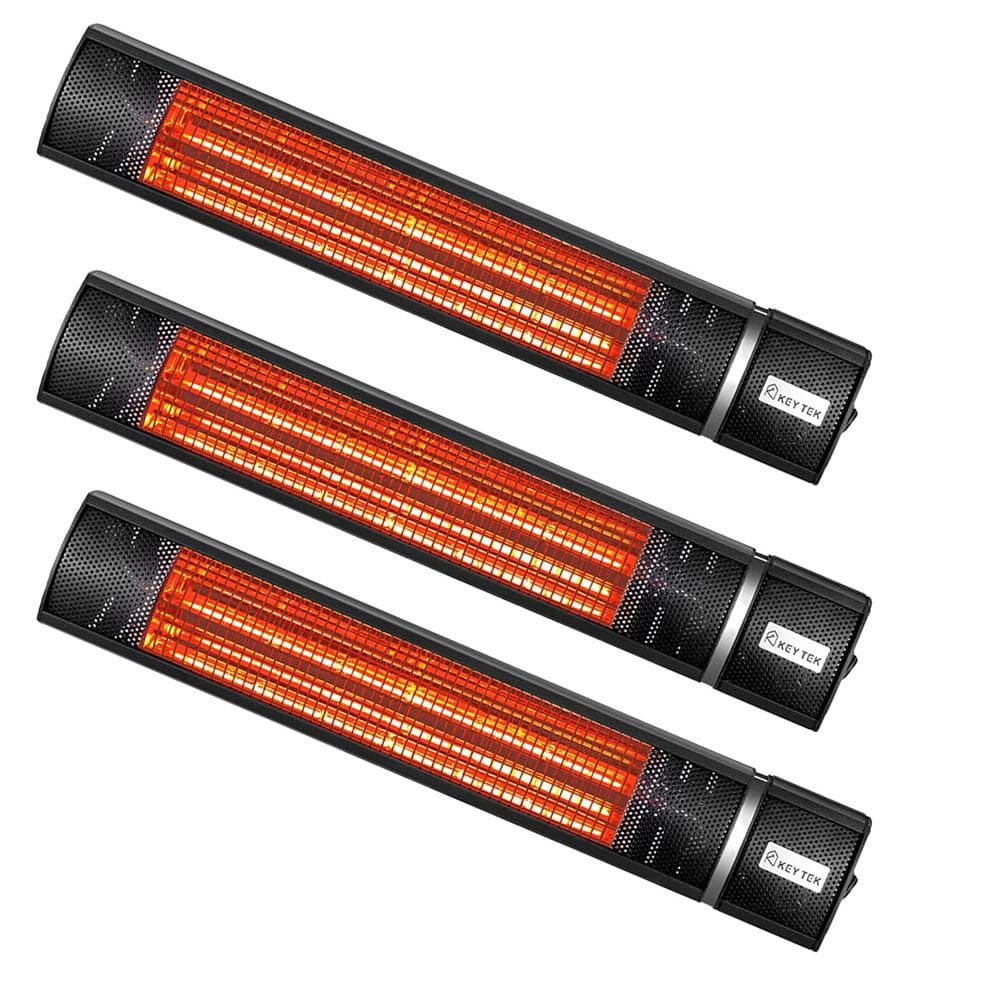 1,500-Watt Stainless Steel Hanging Electric Infrared Heater (pack 3)