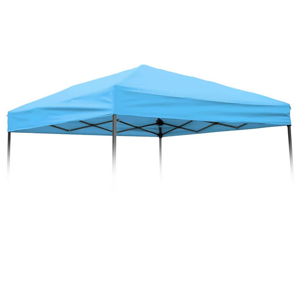 Trademark Innovations 8 ft. x 8 ft. Light Blue Square Replacement Canopy  Gazebo Top for 10 ft. Slant Leg Canopy SLANTOP-10LTBU - The Home Depot