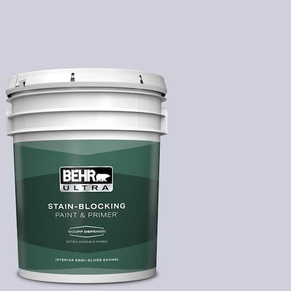 BEHR ULTRA 5 gal. #640E-3 Simplicity Extra Durable Semi-Gloss Enamel Interior Paint & Primer