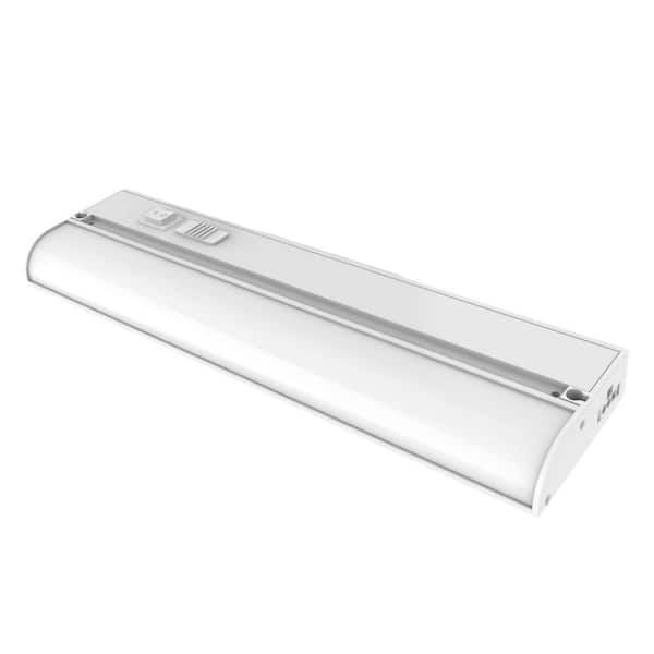 12 in. Length 2.95 in. Width Direct Wire or Plug-in White Integrated LED Linkable Under Cabinet Light (1PK)