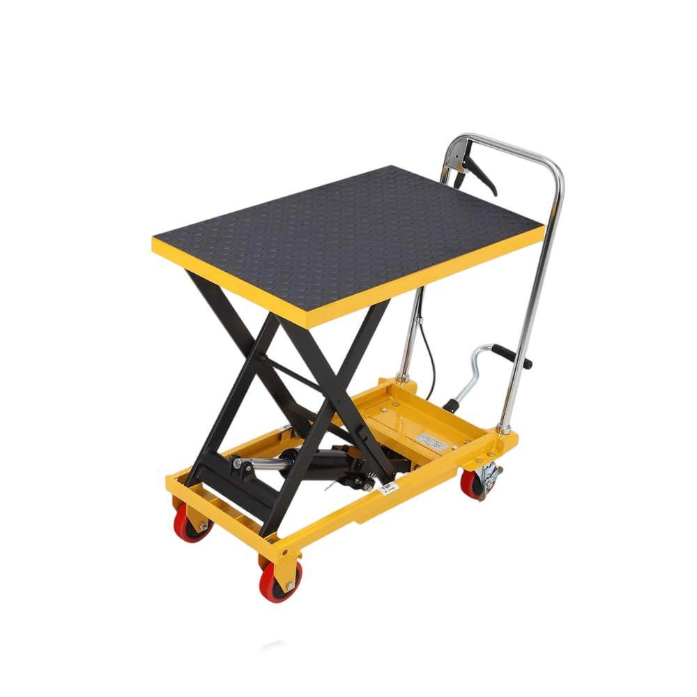 Hydraulic Single Scissor Lift Table Cart with 4 Wheels for Material Handling, Warehouse,Workshop,500 lbs Capacity price history on PriceWatchPro