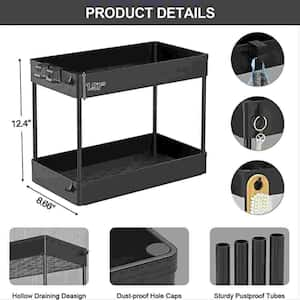 Croydex Stick 'n' Lock Three Tier Corner Shower Basket, Grey