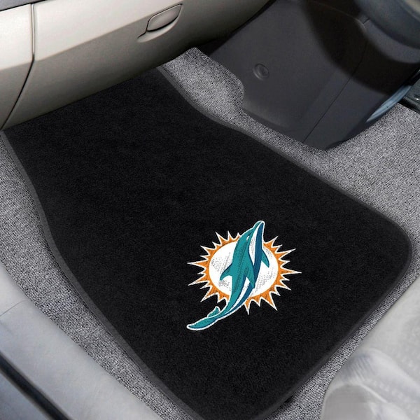 Miami Dolphins Car Seat Cover Car Floor Mat 5 Seater Front Rear Protectors  Gift