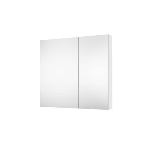 40 in. W x 36 in. H Rectangular Aluminum Medicine Cabinet with Mirror, Soft-Close, Reversible Door Installation