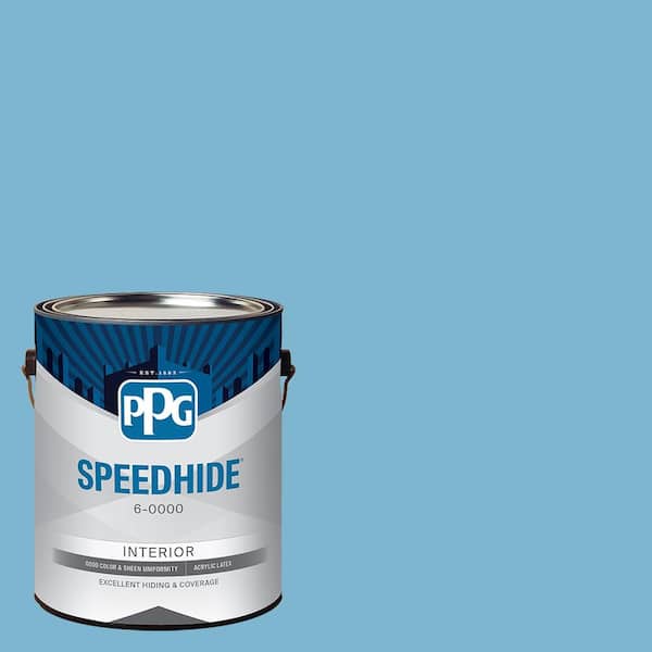SPEEDHIDE 1 gal. PPG1238-4 Harbor Sky Ultra Flat Interior Paint