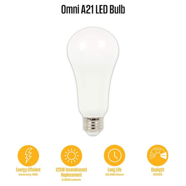 Westinghouse 125-Watt Equivalent Omni A21 LED Light Bulb Daylight