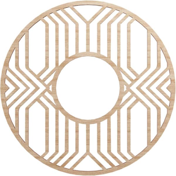 Ekena Millwork 0.375 in. x 6.625 in. x 18 in. Wood Medallion Moulding
