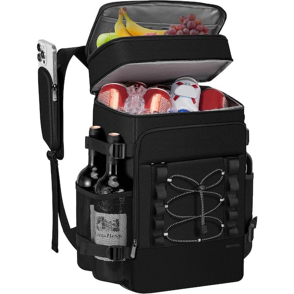 FAWEY TRED INC 29.5 qt. Insulated Backpack Cooler, Portable 2 Leak Proof Compartments Coolers Bag 40 Cans