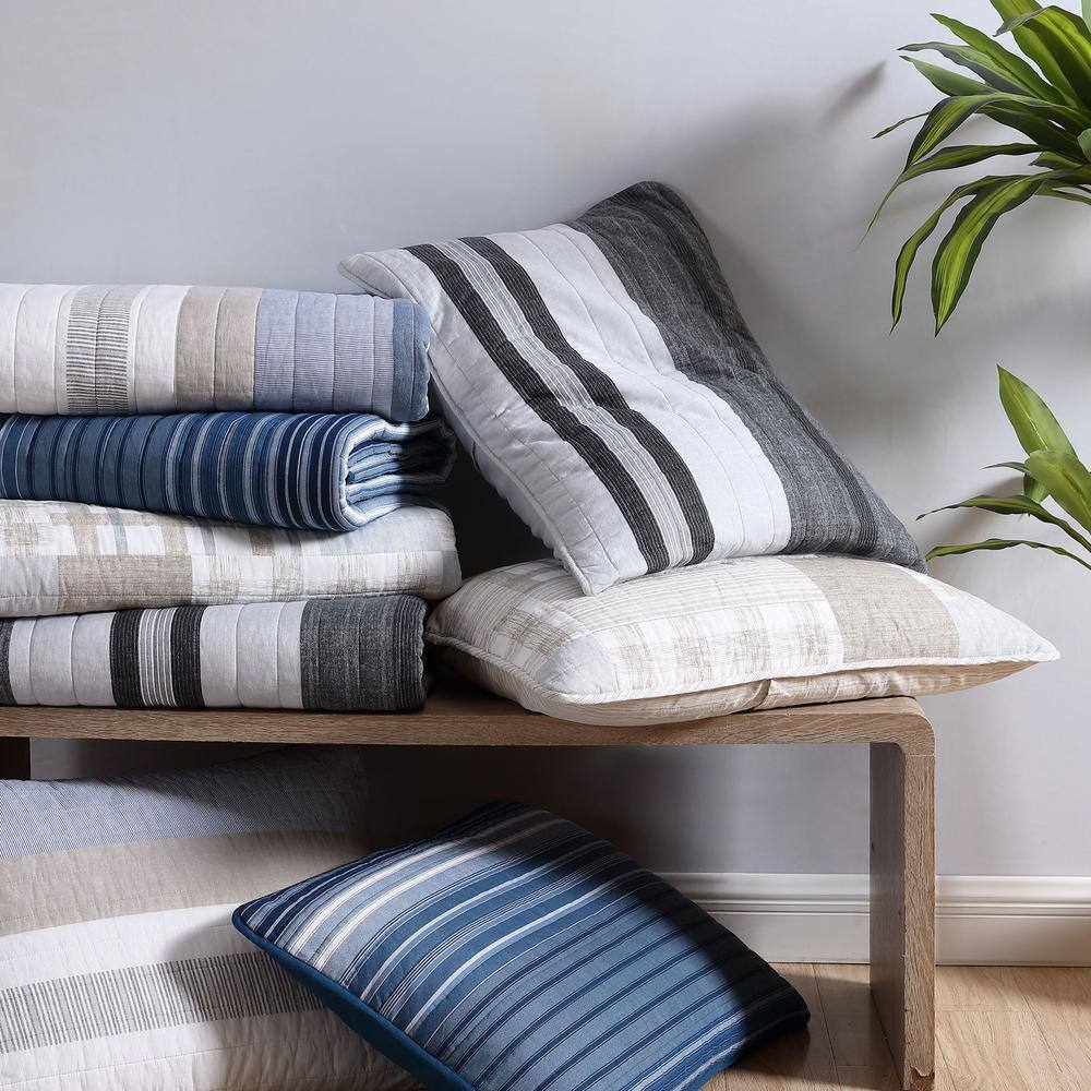 Twin Multicolor Cotton Reversible Quilt Set