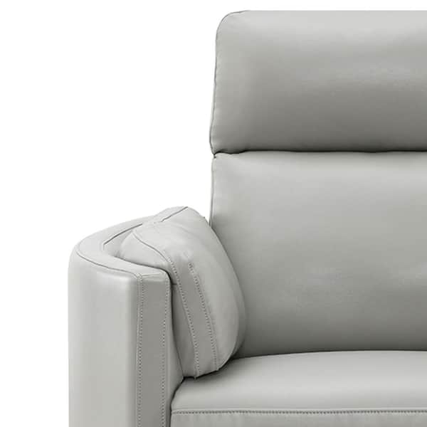 Acme Furniture Sagen Gray Leather Aire Faux Leather Standard