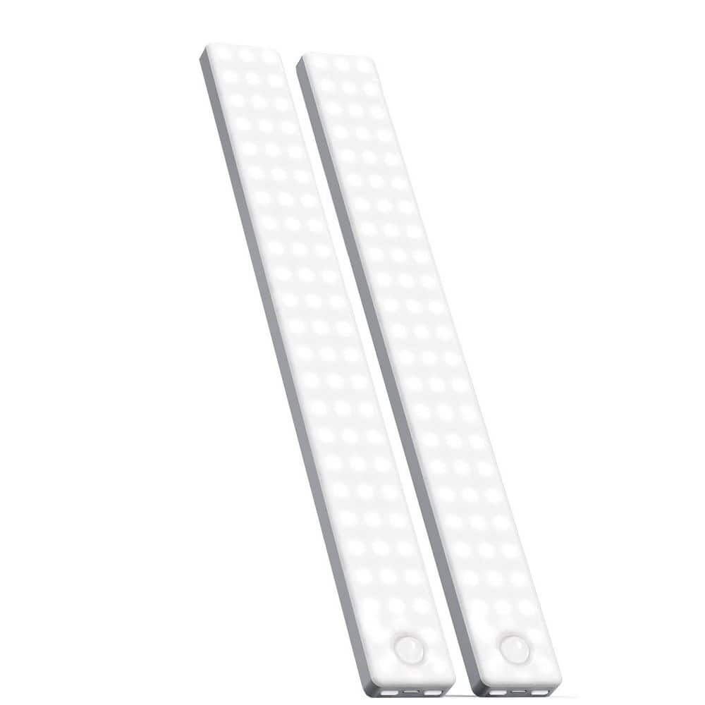 White LED Under Cabinet Lighting Lamp with Motion Sensor, USB Rechargeable, Magnetic Mount for Kitchen, Closet (2-Pack) price history on PriceWatchPro