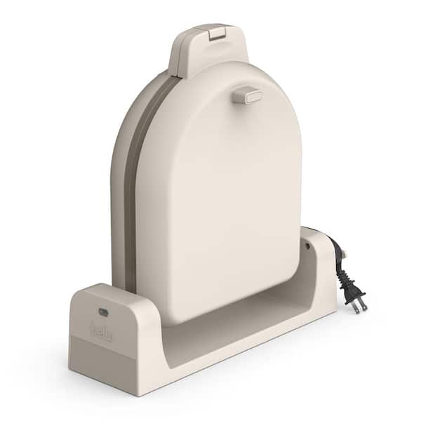 800W, Single, White, Belgium, Ceramic Fold and Store Belgian Waffle Maker