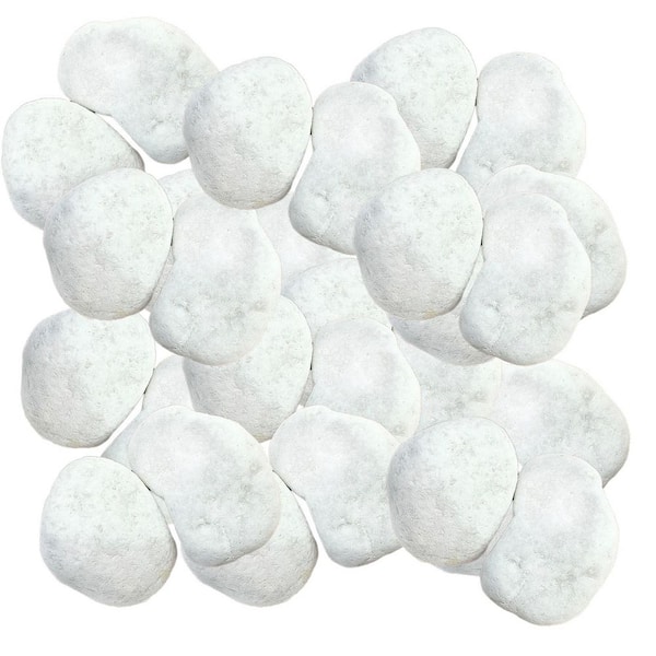 STONE  ガーメントバッグ ホワイト5枚セット N/A 5 lbs Bag White Matte Pebbles Large 2-3 in. Decorative River