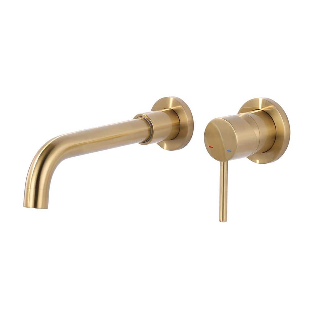 Single-Handle Wall Mounted Bathroom Sink Faucet in Brushed Gold price history on PriceWatchPro