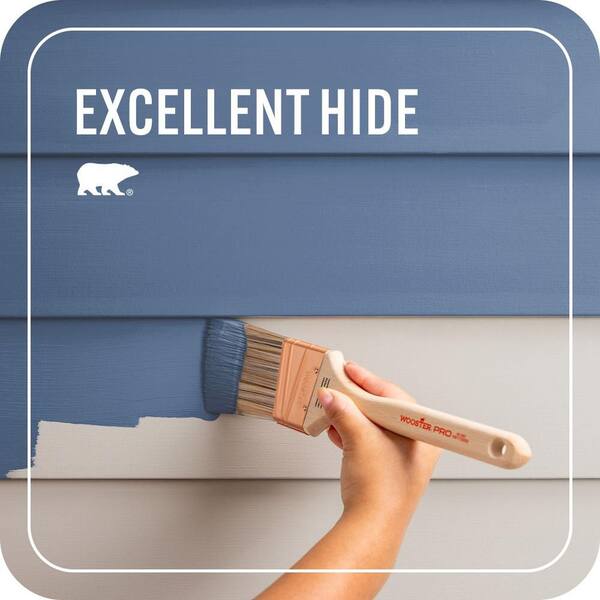 BEHR PREMIUM PLUS 1 gal. #M530-6 Charter Blue Flat Exterior Paint