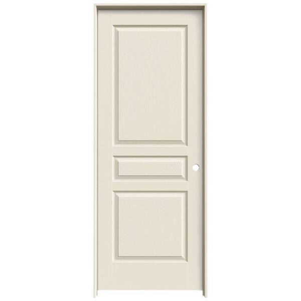 JELD-WEN 24 in. x 80 in. Avalon Primed Left-Hand Textured Hollow Core Molded Composite Single Prehung Interior Door