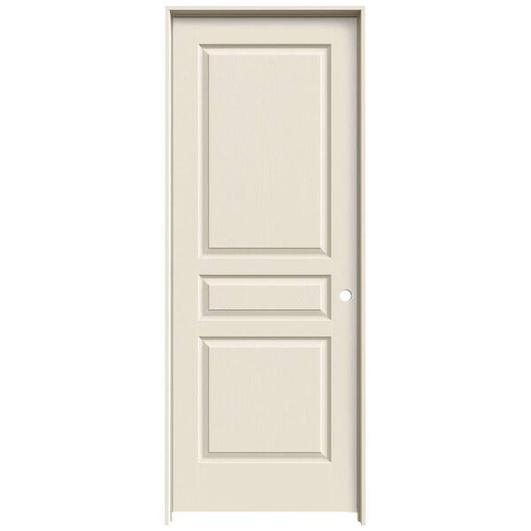 JELD-WEN 36 in. x 80 in. Avalon Primed Left-Hand Textured Hollow Core Molded Composite Single Prehung Interior Door