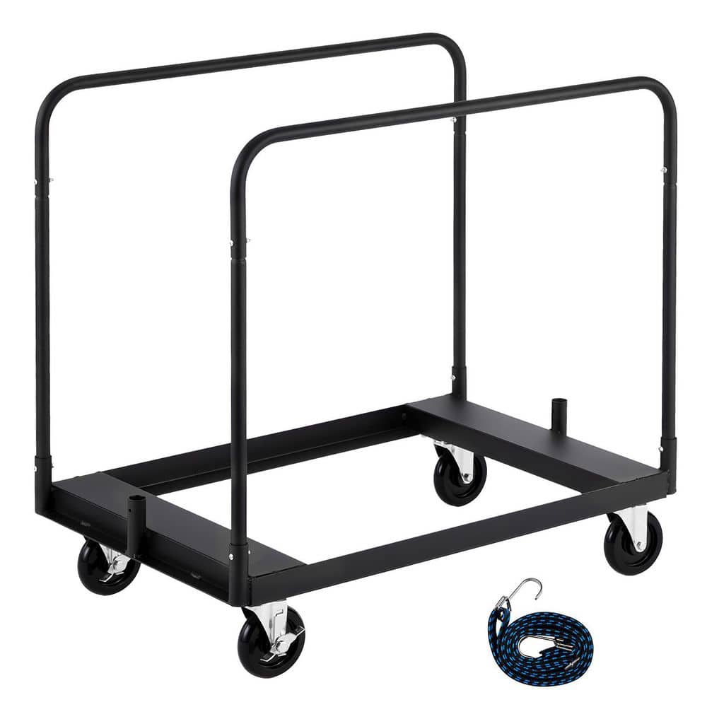 Heavy-Duty Drywall Cart Dolly, 1800 lbs. Load Capacity, Steel Panel Truck, 5 in. Swivel Wheels, Includes Tie-Down Strap price history on PriceWatchPro