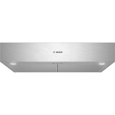 500 Series 30 in. Ducted Under Cabinet Range Hood with Lights in Stainless Steel