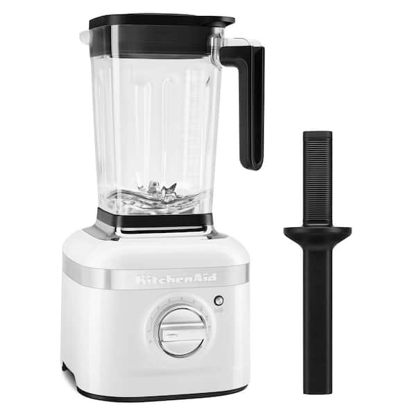 K400 56 Oz. White Variable Speed Countertop Blender with 3-Preset Recipes, Ice Crush and Smoothie Functions
