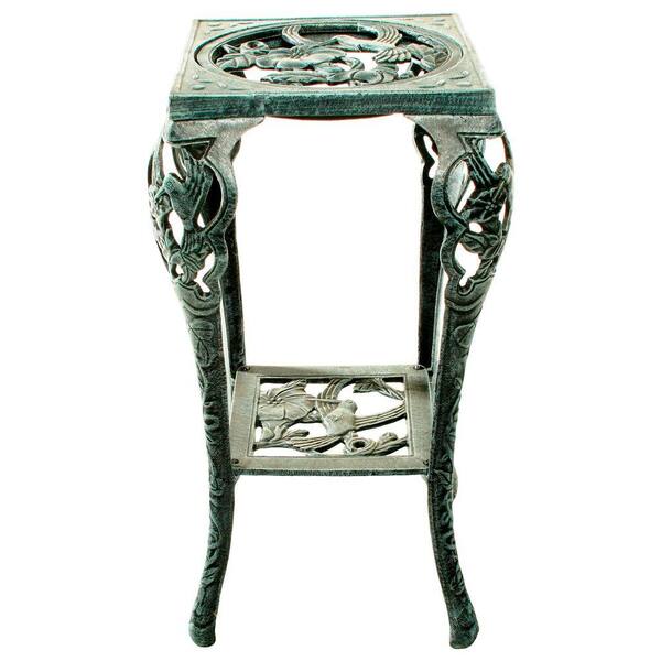 Oakland Living 28 in. Metal Hummingbird Table Plant Stand