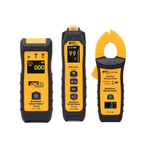 SureTrace Pro Circuit Tracer, 0-600-Volts AC/DC with Continuity Test, Amperage, and Voltage Measurement