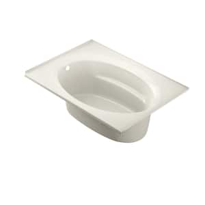 SIGNATURE 60 in. x 42 in. Rectangular Soaking Bathtub with Left Drain in Oyster
