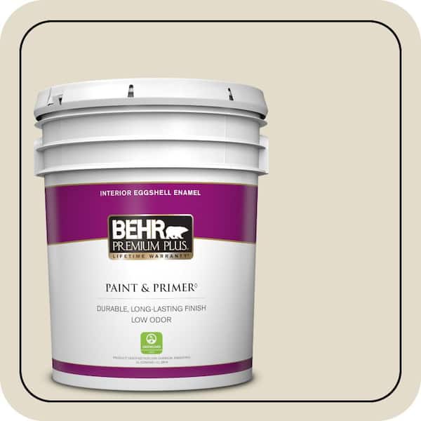 BEHR PREMIUM PLUS 5 gal. #PPU7-16 Vintage Linen Eggshell Enamel Low Odor Interior Paint & Primer