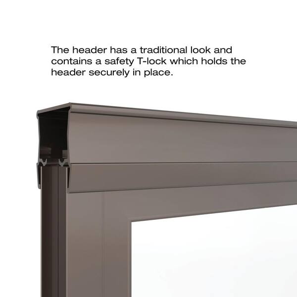 Basco Deluxe 59 in. x 71-1/2 in. Clear Framed Sliding Shower