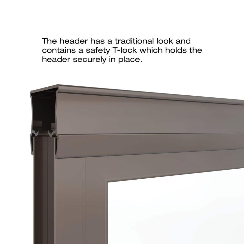 Oil Rubbed Bronze Clear Glass Sliding Tub Door, 57-59 in. Wide