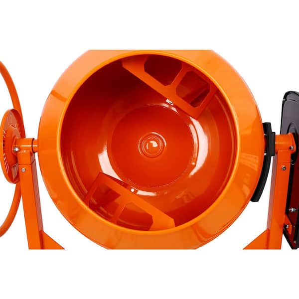 5 cu. ft. Electric Concrete Mixer Machine, 650-Watt AC Motor Portable Power Cement Mixers for Mortar, Stucco and Fodder