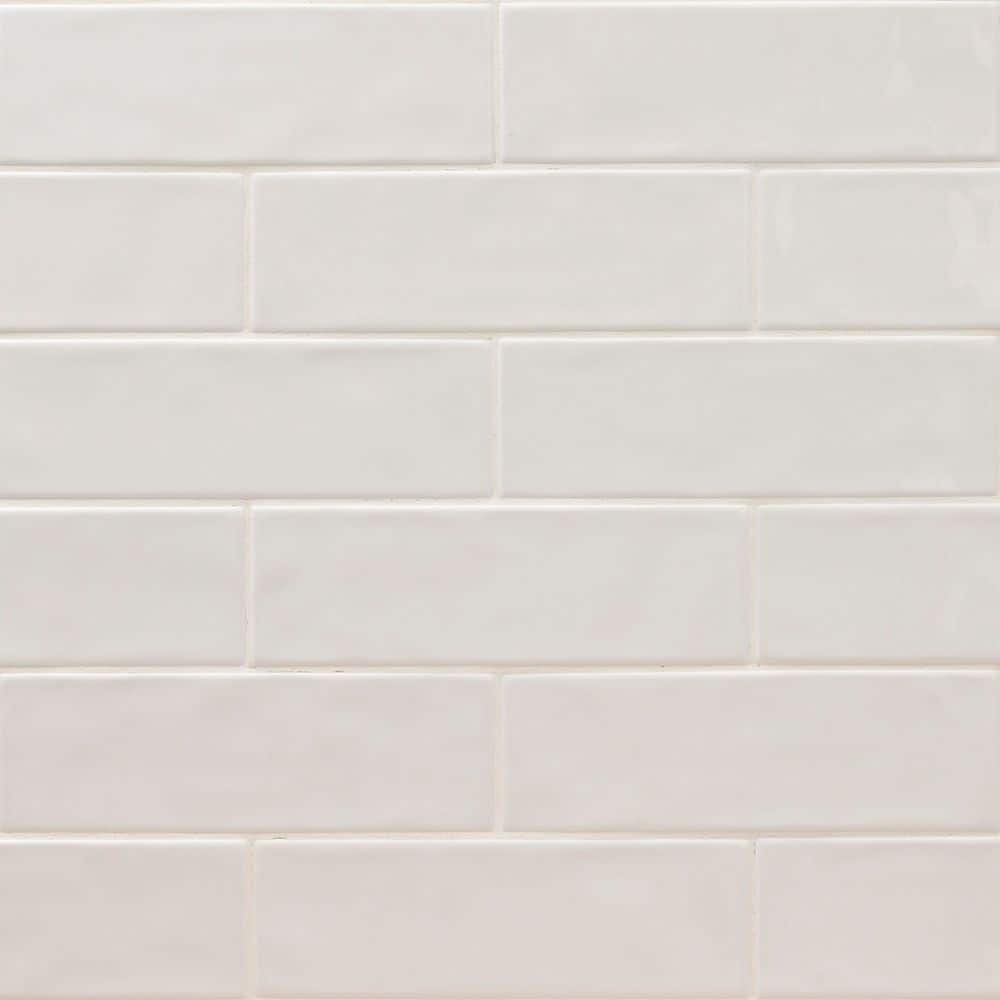 Petit Roulet「 City Lights 」 MSI Citylights Pure 4 in. x 12 in. Glossy Ceramic Subway Wall Tile