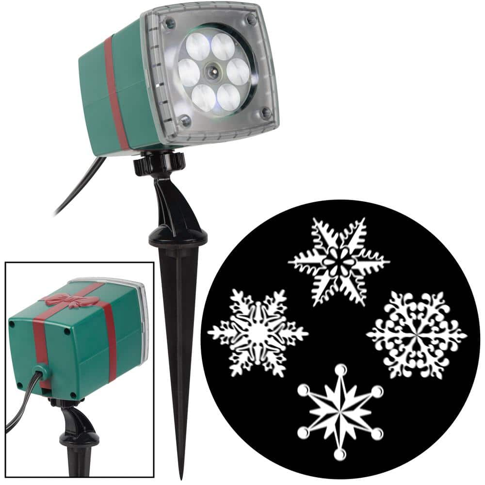 Home Accents Holiday LED White Snowflakes Illusion Light Projector