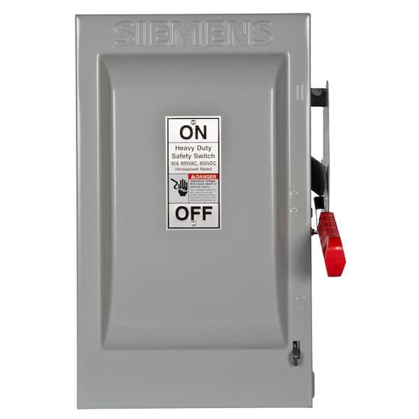 Siemens Heavy Duty 60 Amp 600-Volt 3-Pole Indoor Non-Fusible Safety Switch