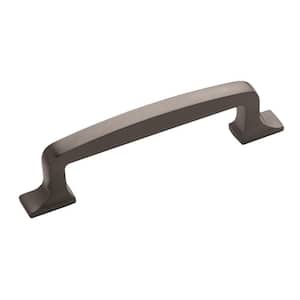Westerly 3-3/4 in., (96mm) Modern Graphite Brushed Gray Arch Cabinet Pull