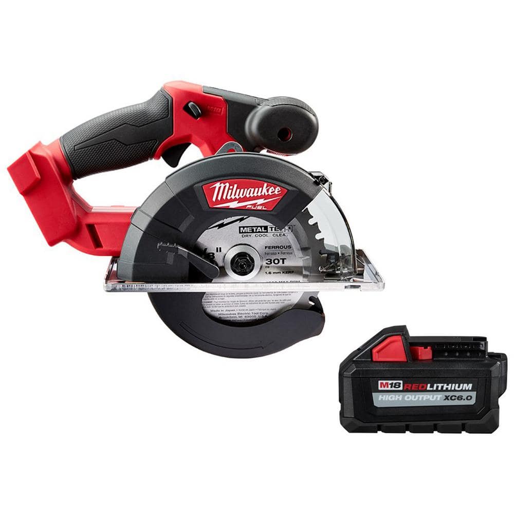 M18 FUEL 18V Li-Ion Brushless Cordless Metal Cutting 5-3/8 in. Circular Saw w/Metal Saw Blade and 6.0 Ah Battery price history on PriceWatchPro