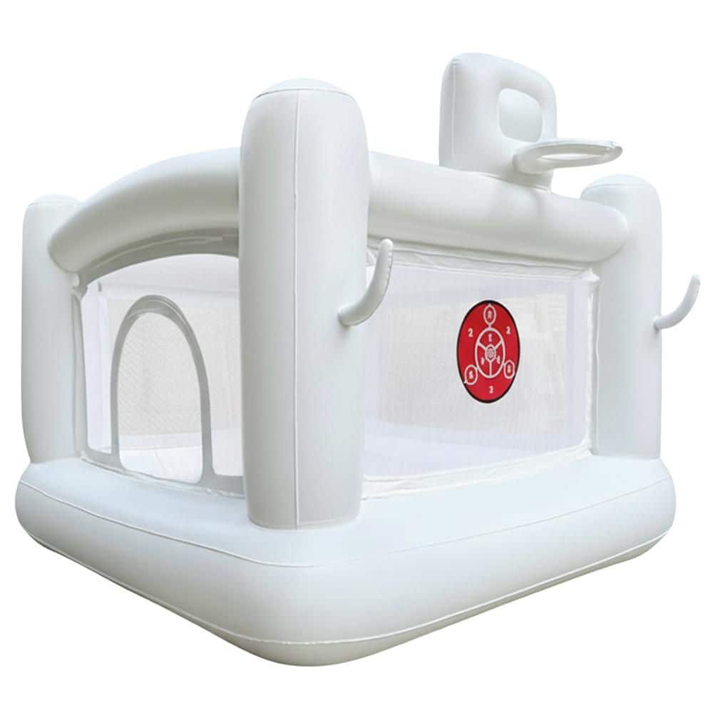 Inflatable Playhouse with Pump for Kids Indoor/Outdoor White PVC Bounce House with Ball Pit Easy Setup 58.2x68.8x68.8 price history on PriceWatchPro