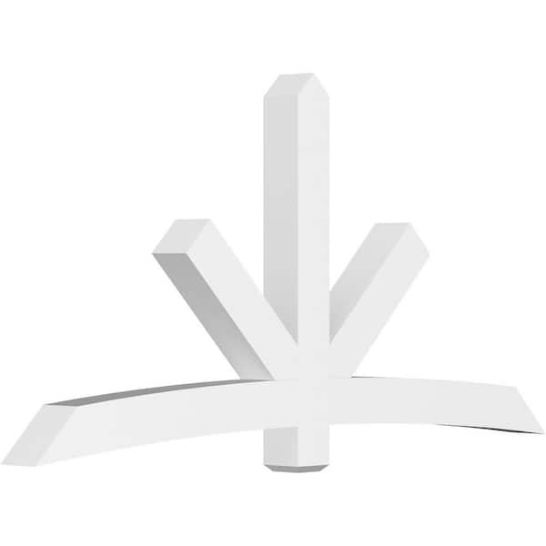 Ekena Millwork Alberta 96 in. W x 48 in. H x 6 in. D Signature Polyurethane Bracket