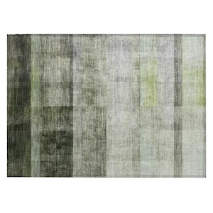 Chantille ACN568 Olive 1 ft. 8 in. x 2 ft. 6 in. Machine Washable Indoor/Outdoor Geometric Area Rug