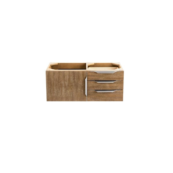 James Martin Vanities Columbia 35.5 in. W x 18.8 in. D x 14.3 in. H Single Bath Vanity Cabinet without Top in Latte Oak