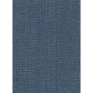 Claremont Indigo Faux Grasscloth Vinyl Strippable Roll (Covers 60.8 sq. ft.)