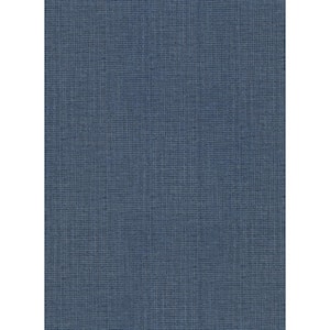 Claremont Indigo Faux Grasscloth Indigo Wallpaper Sample