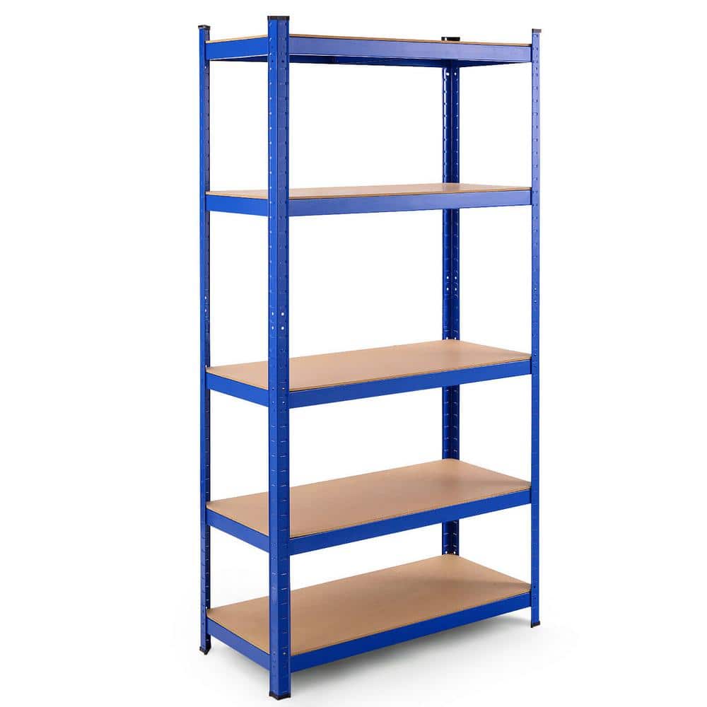 72 in. Blue Heavy-Duty Steel 5 Level Garage Shelf Metal Storage Adjustable Shelves price history on PriceWatchPro